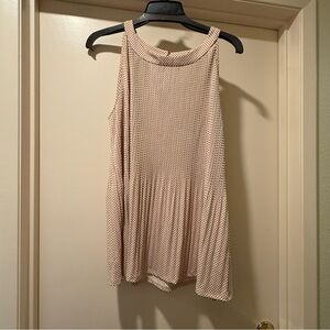 Adrianna Papell Cream Textured Tank Top